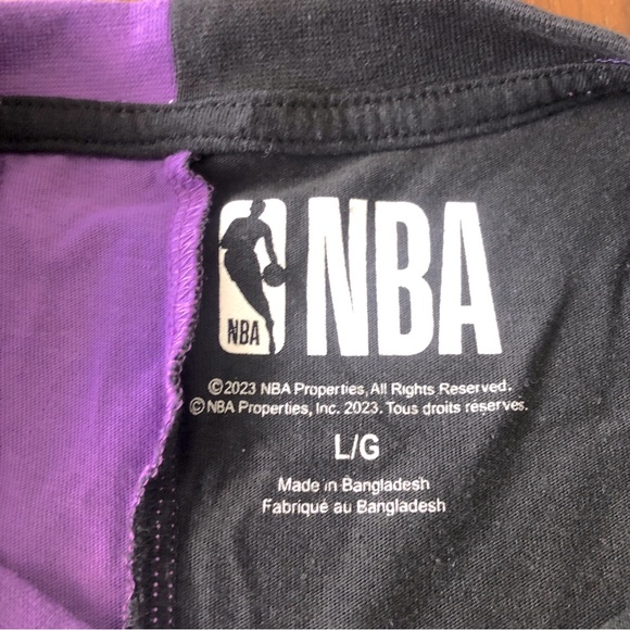 NBA Toronto Raptors Colour block Tee ✨ Ladies Size L Long Fit - Picture 3 of 7